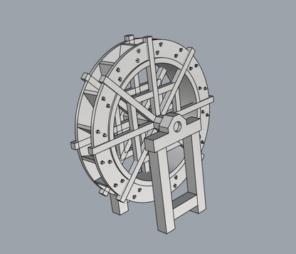 水車3Dプリンタデータ